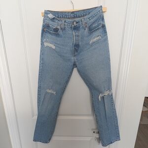 Levi's Distressed 501 Jeans